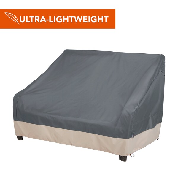 Modern Leisure Renaissance Patio Loveseat Cover, 82.5 in. L x 38 in. W x 38.25 in. H, Gray 3020 - main